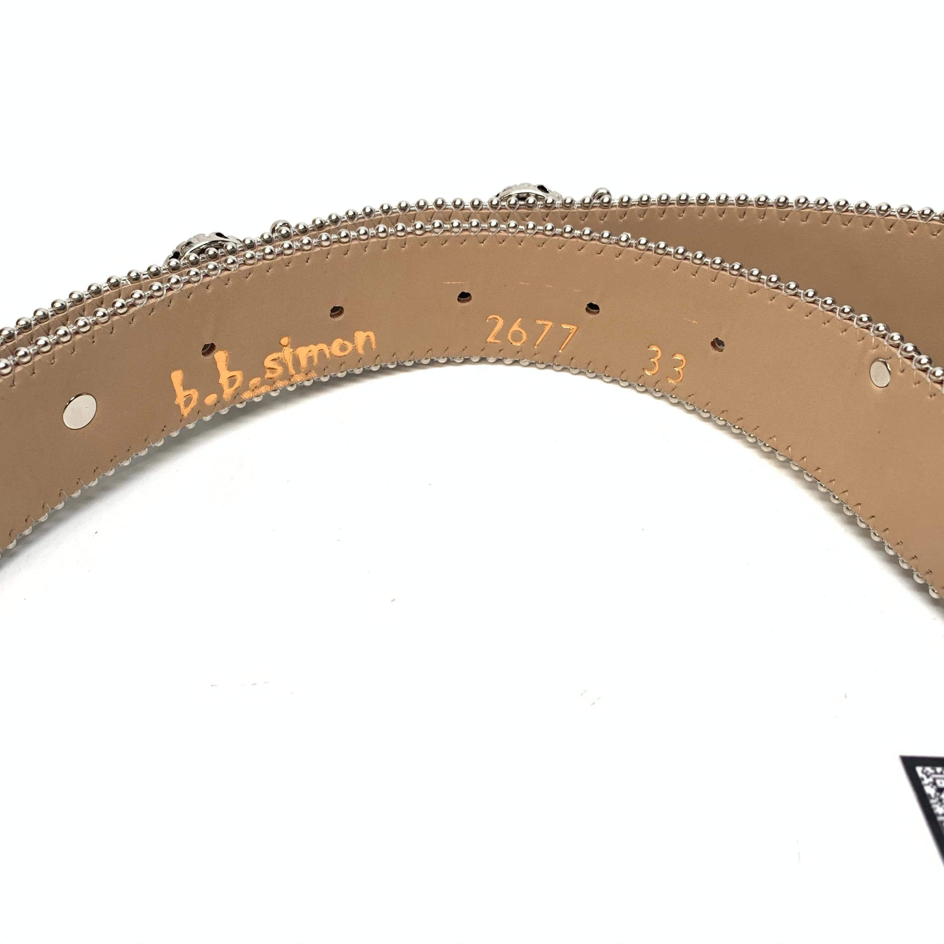 b.b. Simon 'Sky Pirarucu Skull' Crystal Belt