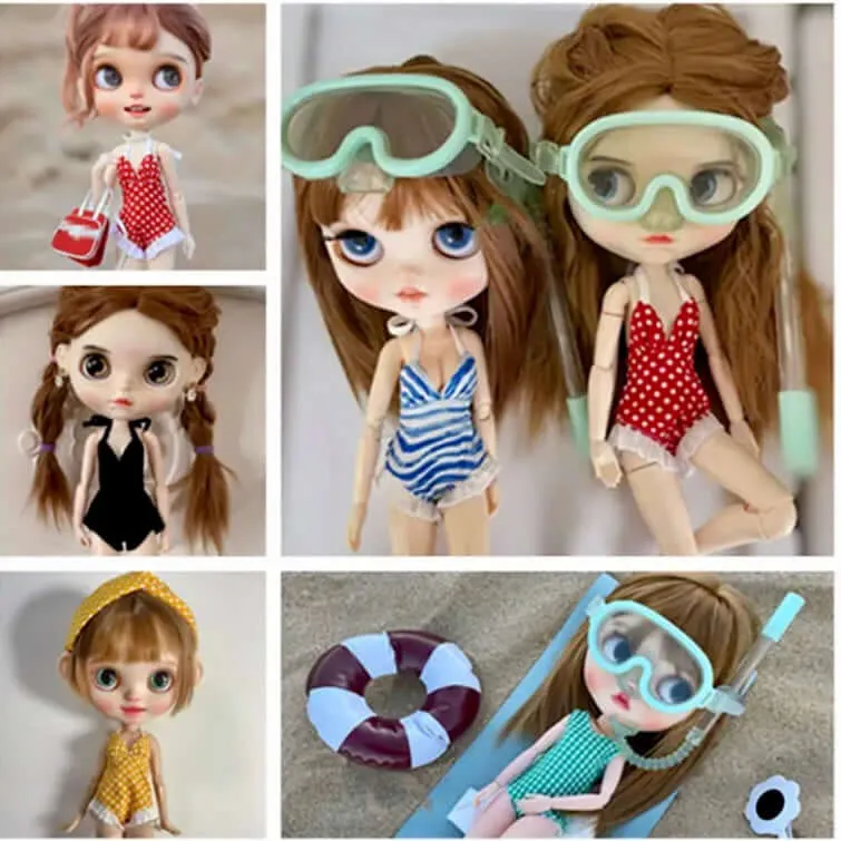 Blythe doll swimsuit 1/6 scale outfit