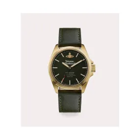 Camden Lock Gents Watch - Green/Gold - VV063GRGD