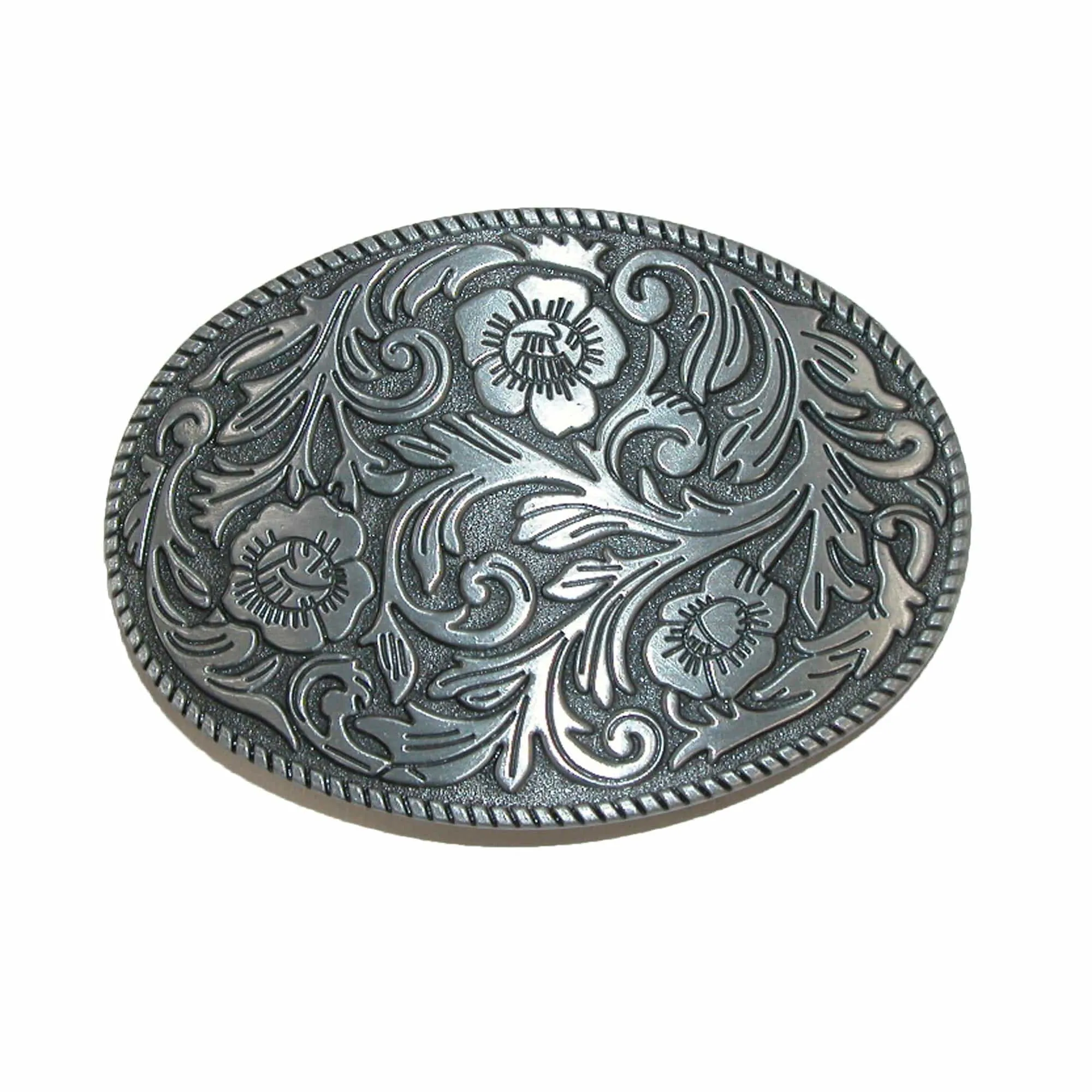 CTM® Floral Print Belt Buckle