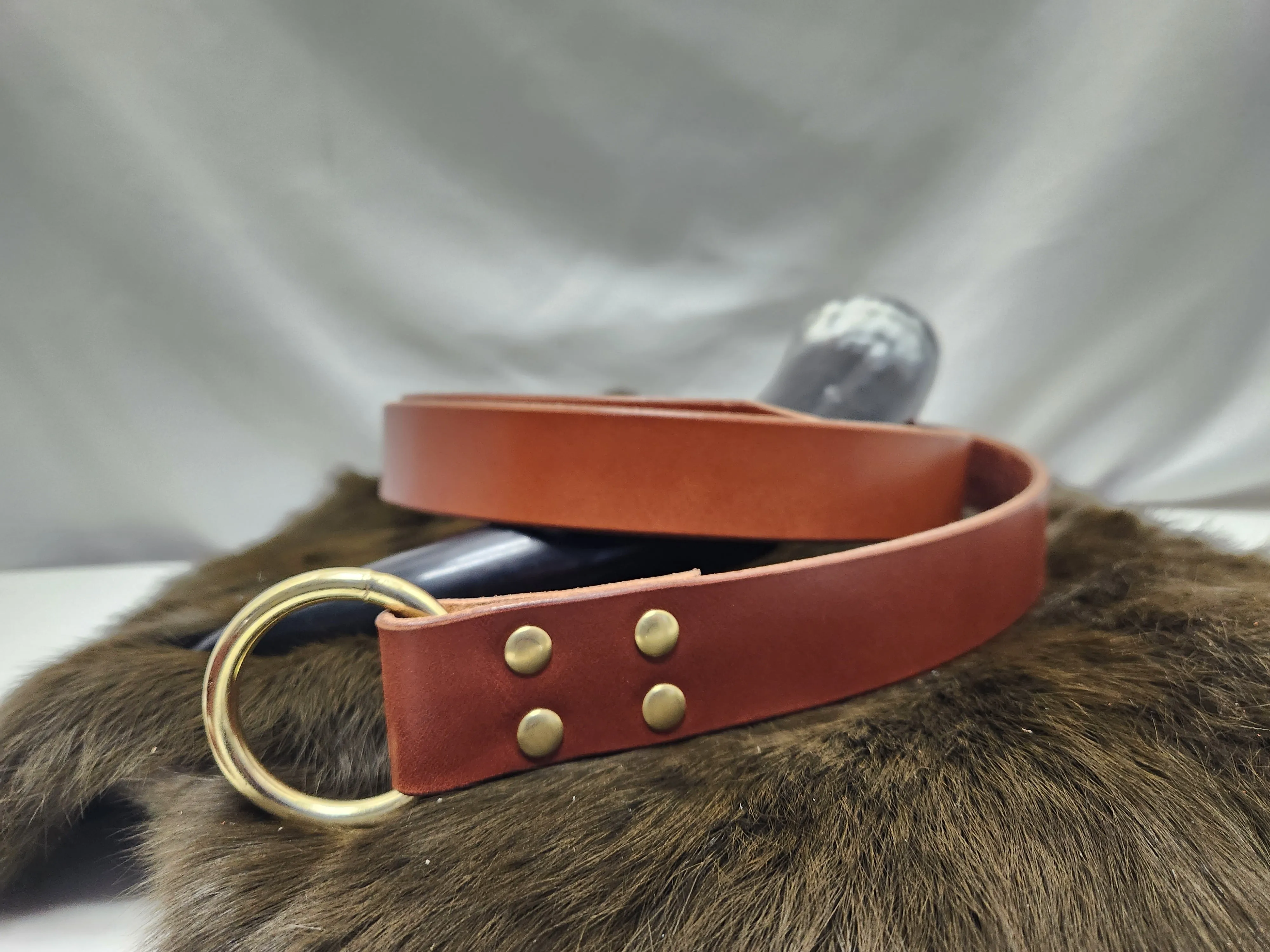 Leather Ring Belts