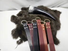 Leather Ring Belts