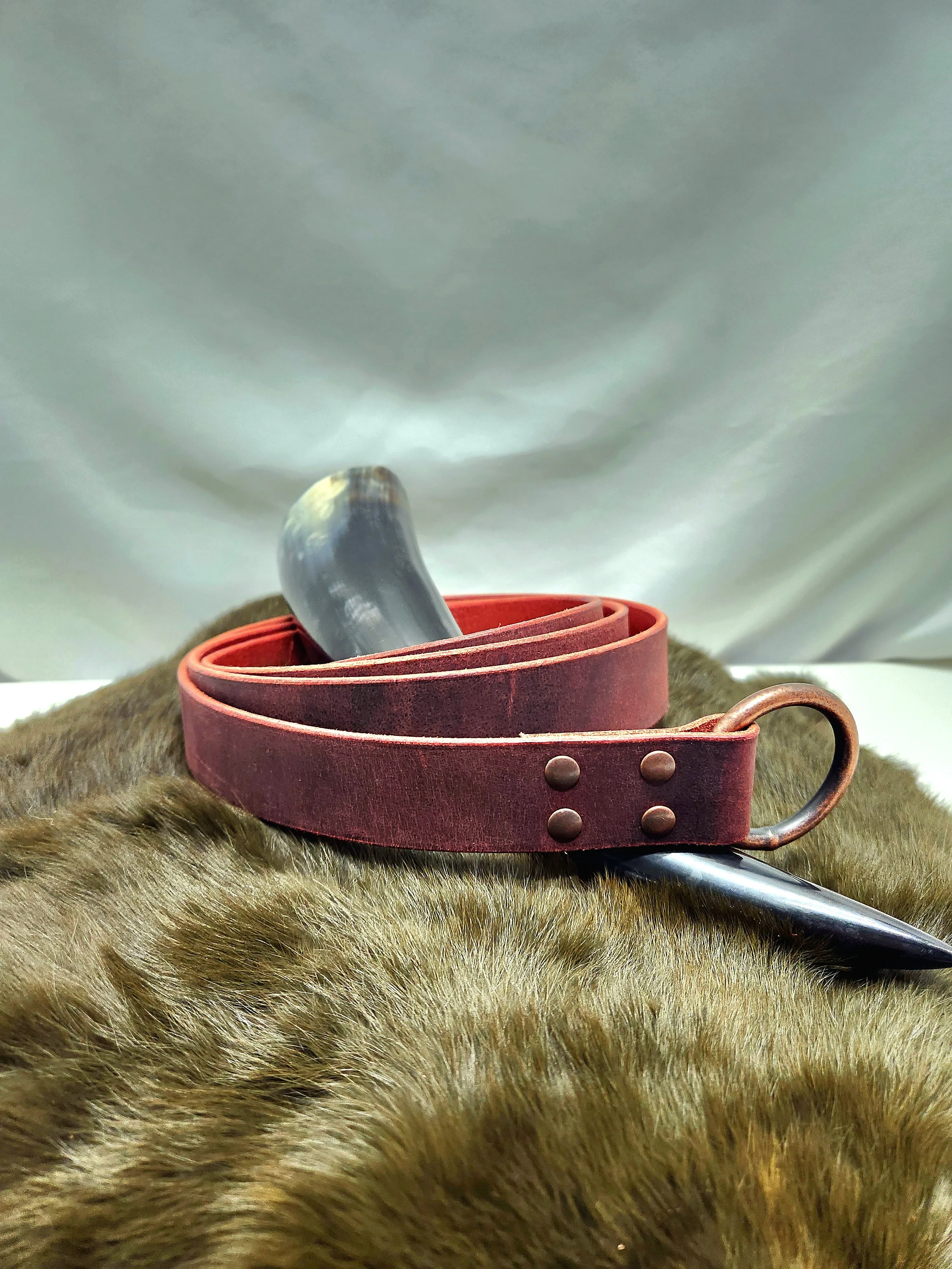 Leather Ring Belts