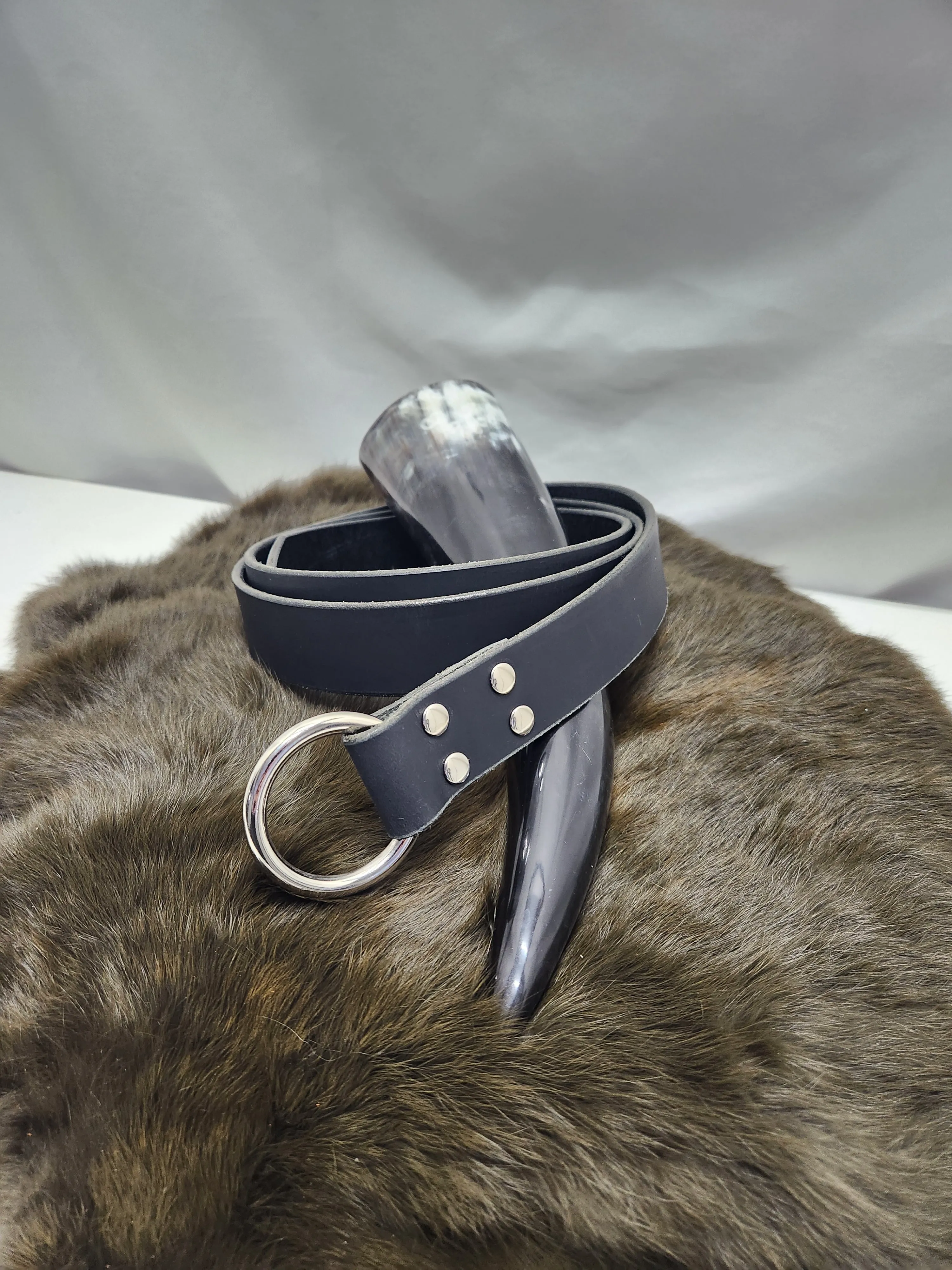 Leather Ring Belts