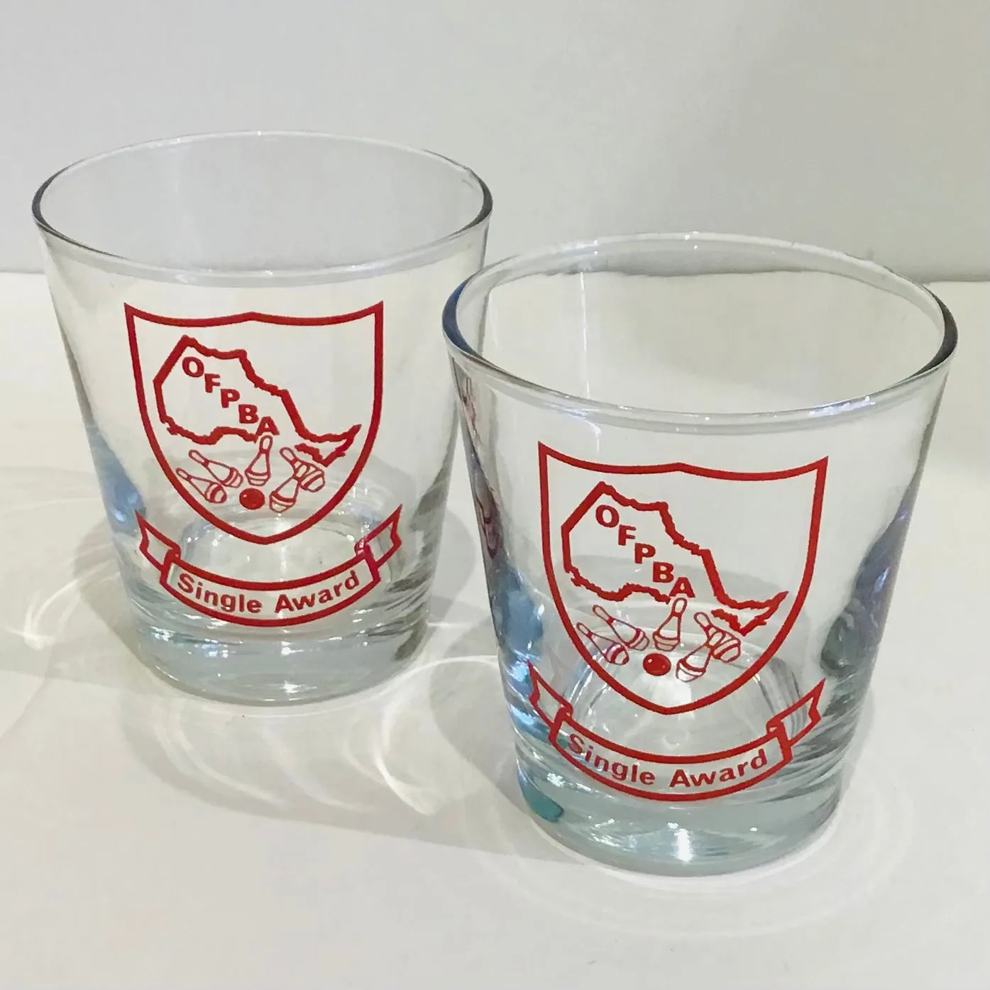 Pair of Vintage OFPBA Rocks Glasses