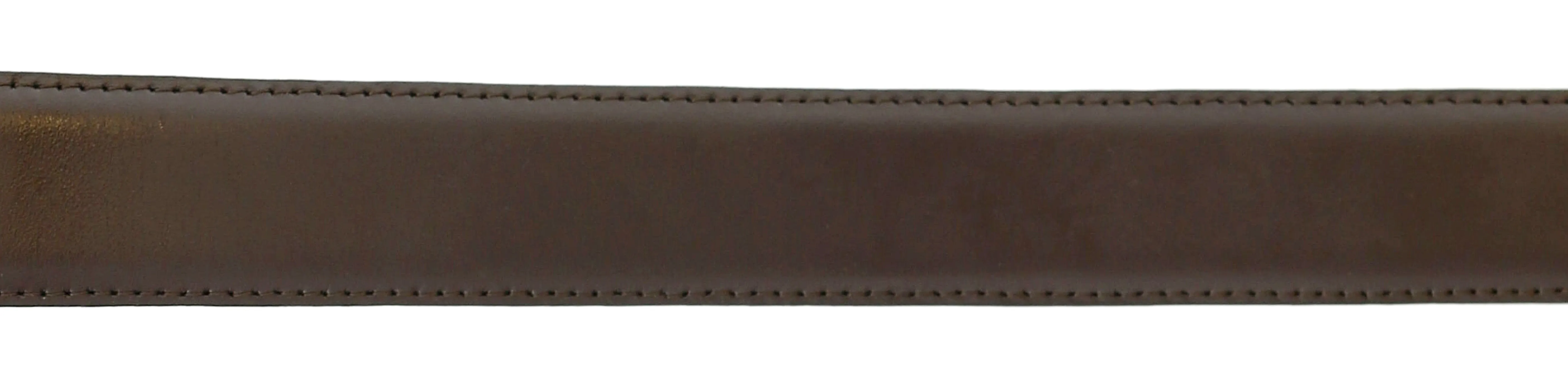 Pierre Cardin Dark Brown Classic Silver D-Ring Adjustable Belt Adjustable Mens Belt-