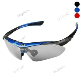 Polarized Sports Sunglasses with 5 Interchangeable Lenses Cycling Wrap Running Outdoor Sports Sunglasses