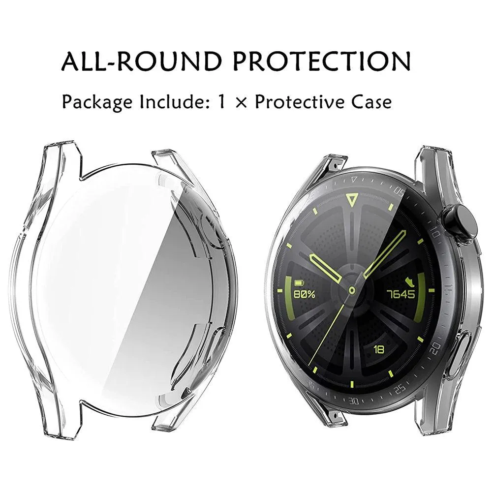 Smart Watch Transparent Silicone Full Cover With Frame Huawei GT 3 46mm