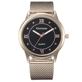  W02 Rose Gold Broadville Collection Quartz Watch