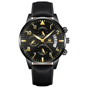 W131 Black Band Gold Rexler Collection Quartz Watch