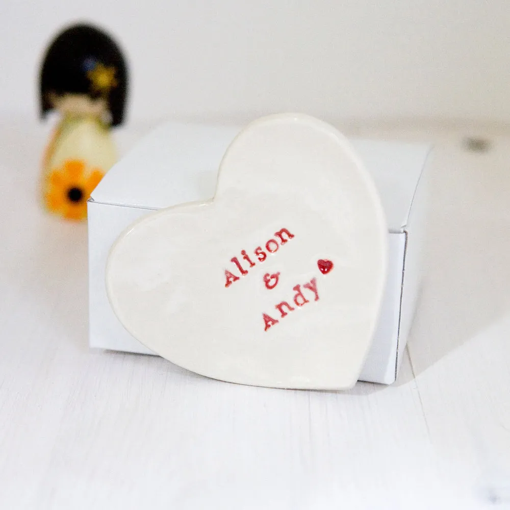 Wedding Gift Personalised Ring Dish Custom Wedding Ring Dish