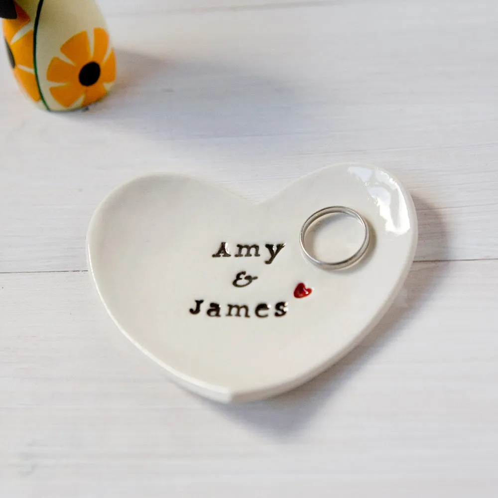 Wedding Gift Personalised Ring Dish Custom Wedding Ring Dish