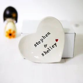 Wedding Gift Personalised Ring Dish Custom Wedding Ring Dish